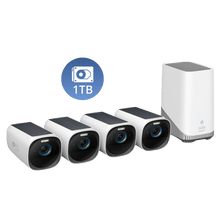 Load image into Gallery viewer, eufyCam S330 (eufyCam 3) 4-Cam Kit + 1 TB Hard Drive