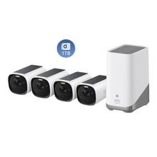 Load image into Gallery viewer, eufyCam E40 4-Cam Kit (HomeBase S380) + 1 TB Hard Drive
