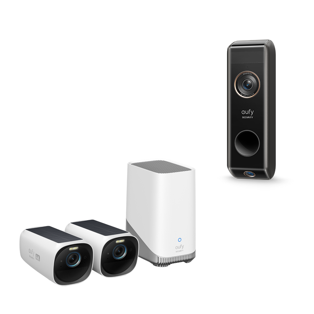 eufyCam 3(2-Cam Kit) + Video Doorbell S330 Add-on