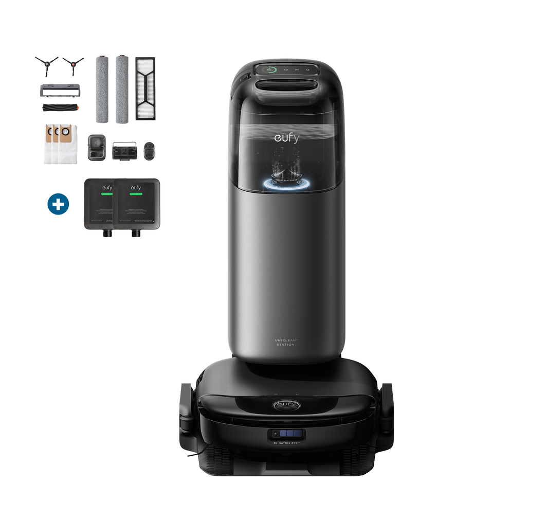 eufy Robot Vacuum Omni S1 Pro + Replacement Kits + 2 Floor washing bottles